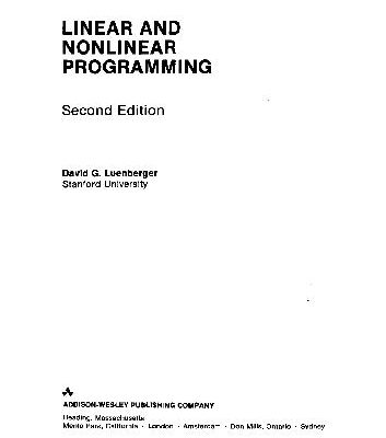 خرید و دانلود نسخه کامل کتاب Linear And Nonlinear Programming