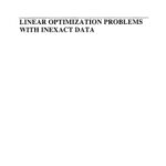 خرید و دانلود نسخه کامل کتاب Linear Optimization Problems with Inexact Data