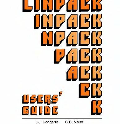 خرید و دانلود نسخه کامل کتاب LINPACK: users’ guide