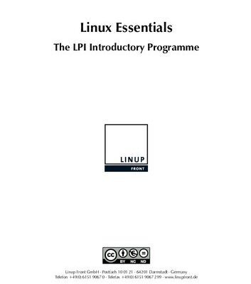 خرید و دانلود نسخه کامل کتاب Linux Essentials: The LPI Introductory Programme