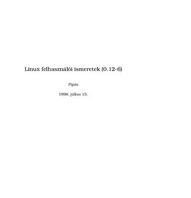 خرید و دانلود نسخه کامل کتاب Linux felhasználói ismeretek