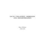 خرید و دانلود نسخه کامل کتاب Local Collapsing, Orbifolds, and Geometrization