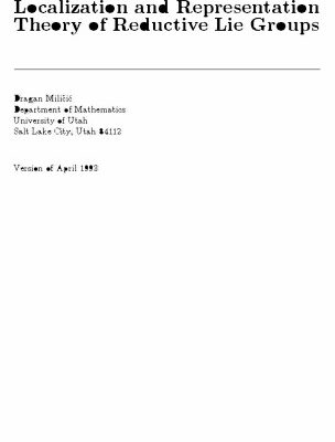 خرید و دانلود نسخه کامل کتاب Localization and Representation Theory of Reductuive Lie Groups
