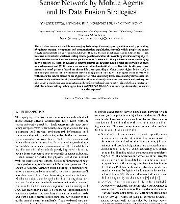 خرید و دانلود نسخه کامل کتاب Location Tracking in a Wireless Sensor Network by Mobile Agents and Its Data Fusion Strategies