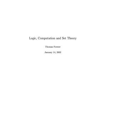 خرید و دانلود نسخه کامل کتاب Logic,Computation and Set Theory