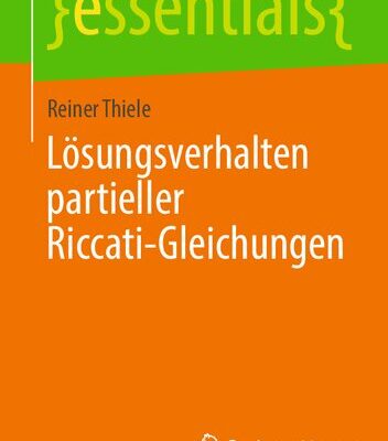 خرید و دانلود نسخه کامل کتاب Lösungsverhalten partieller Riccati-Gleichungen