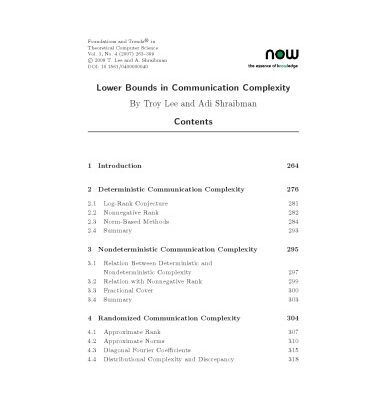 خرید و دانلود نسخه کامل کتاب Lower Bounds in Communication Complexity (Foundations and Trends in Theoretical Computer Science)