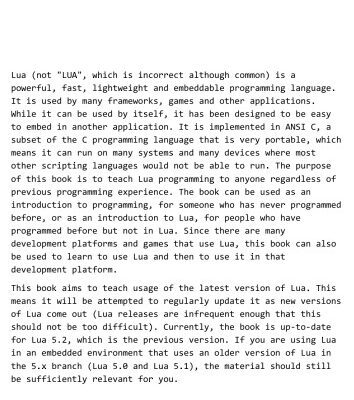 خرید و دانلود نسخه کامل کتاب Lua Programming
