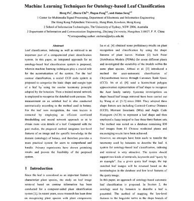 خرید و دانلود نسخه کامل کتاب Machine Learning Techniques for Ontology-based Leaf Classification