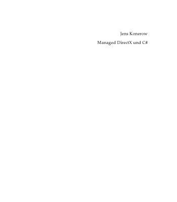 خرید و دانلود نسخه کامل کتاب Managed DirectX und C#. Einstieg und professioneller Einsatz  GERMAN