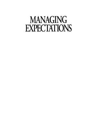 خرید و دانلود نسخه کامل کتاب Managing Expectations