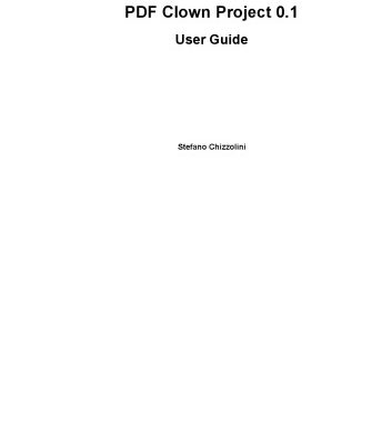 خرید و دانلود نسخه کامل کتاب [Manual] PDF Clown Project 0.1