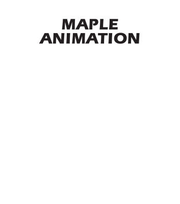 خرید و دانلود نسخه کامل کتاب Maple animation