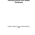 خرید و دانلود نسخه کامل کتاب Maplesoft. Getting Started with Maple Toolboxes