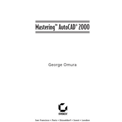 خرید و دانلود نسخه کامل کتاب Mastering AutoCAD 2000