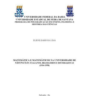 خرید و دانلود نسخه کامل کتاب Matemática e matemáticos na Universidade de São Paulo: italianos, brasileiros e bourbakistas (1934-1958)