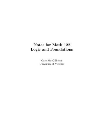 خرید و دانلود نسخه کامل کتاب Math 122 Logic and Fundamentals Course Notes