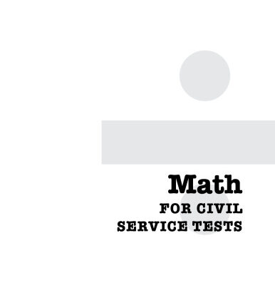 خرید و دانلود نسخه کامل کتاب Math for Civil Service Workers