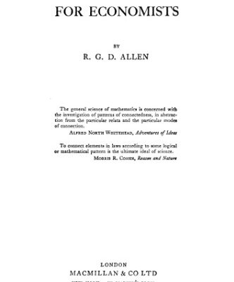 خرید و دانلود نسخه کامل کتاب Mathematical analysis for economists