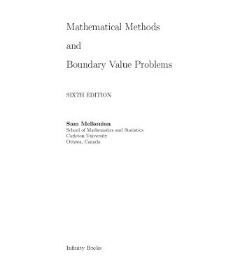 خرید و دانلود نسخه کامل کتاب Mathematical Methods and Boundary Value Problems
