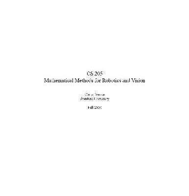 خرید و دانلود نسخه کامل کتاب Mathematical Methods for Robotics and Vision Lecture Notes
