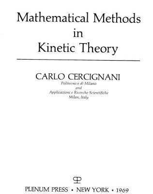 خرید و دانلود نسخه کامل کتاب Mathematical methods of kinetic theory