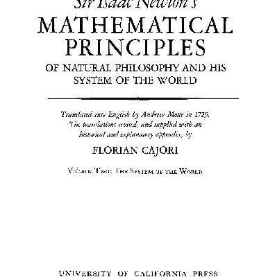 خرید و دانلود نسخه کامل کتاب Mathematical Principles of Natural Philosophy II The System of the World