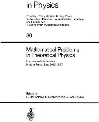 خرید و دانلود نسخه کامل کتاب Mathematical problems in theoretical physics. Proc. Rome