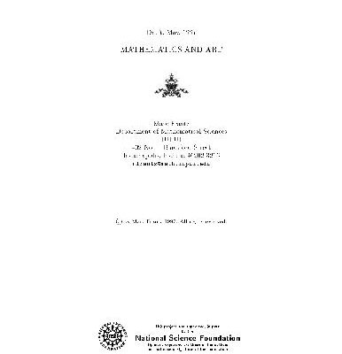 خرید و دانلود نسخه کامل کتاب Mathematics and Art