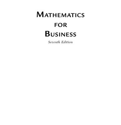خرید و دانلود نسخه کامل کتاب Mathematics for Business