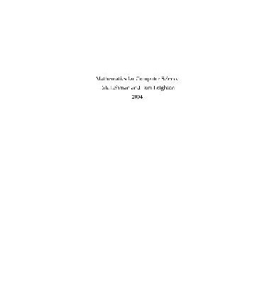 خرید و دانلود نسخه کامل کتاب Mathematics for computer science