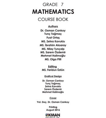 خرید و دانلود نسخه کامل کتاب Mathematics. Grade 7. Course Book
