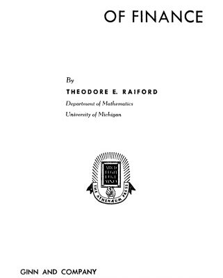 خرید و دانلود نسخه کامل کتاب Mathematics of finance