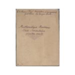 خرید و دانلود نسخه کامل کتاب Mathematique Moderne. Cours Secondaire. Première année