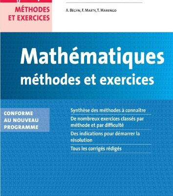 خرید و دانلود نسخه کامل کتاب Mathématiques – Méthodes et Exercices BCSPT 2e année