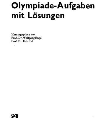 خرید و دانلود نسخه کامل کتاب Mathematische Olympiade-Aufgaben mit Läsungen