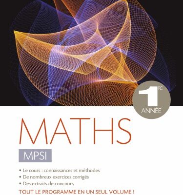 خرید و دانلود نسخه کامل کتاب Maths MPSI HPrépa Tout-en-un