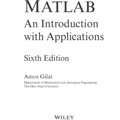 خرید و دانلود نسخه کامل کتاب MatLab. An Introduction with Applications