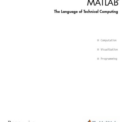 خرید و دانلود نسخه کامل کتاب MATLAB The Language of Technical Computing