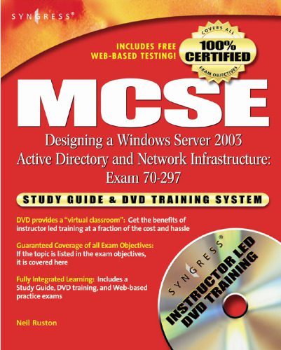 خرید و دانلود نسخه کامل کتاب MCSE Designing a Windows Server 2003 Active Directory and Network Infrastructure_688657a0b88ab.jpeg خرید و دانلود نسخه کامل کتاب MCSE Designing a Windows Server 2003 Active Directory and Network Infrastructure