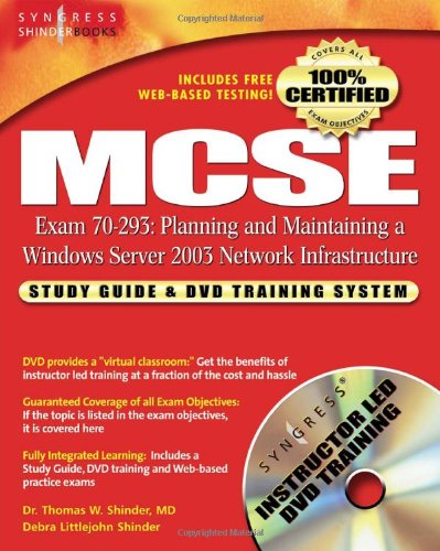 خرید و دانلود نسخه کامل کتاب MCSE Planning and Maintaining a Windows Server 2003 Network Infrastructure: Exam 70-293 Study Guide and DVD Training System