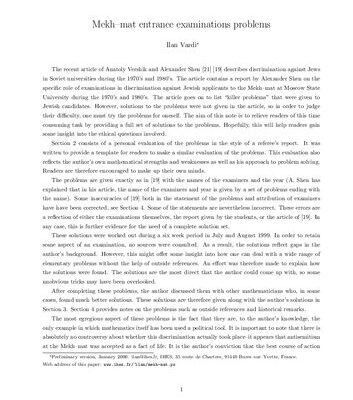 خرید و دانلود نسخه کامل کتاب Mekh-mat entrance examination problems