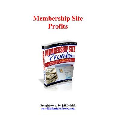 خرید و دانلود نسخه کامل کتاب Membership Site Profits
