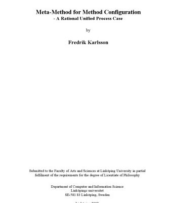 خرید و دانلود نسخه کامل کتاب Meta – method for method configuration : a rational unified process case