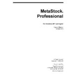 خرید و دانلود نسخه کامل کتاب MetaStock Professional For Windows 98 and higher User’s Manual Version 8.0
