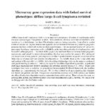 خرید و دانلود نسخه کامل کتاب Microarray gene expression data with linked survival phenotypes: diffuse large-B-cell lymphoma revisited