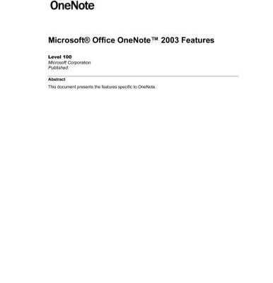 خرید و دانلود نسخه کامل کتاب Microsoft Corp. Microsoft Office OneNote 2003 Features
