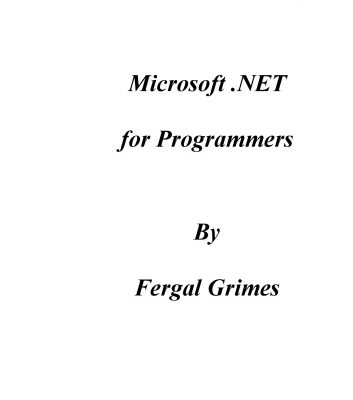 خرید و دانلود نسخه کامل کتاب Microsoft .NET for Programmers