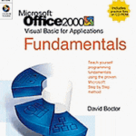 خرید و دانلود نسخه کامل کتاب Microsoft Office 2000 Visual Basic for Applications Fundamentals