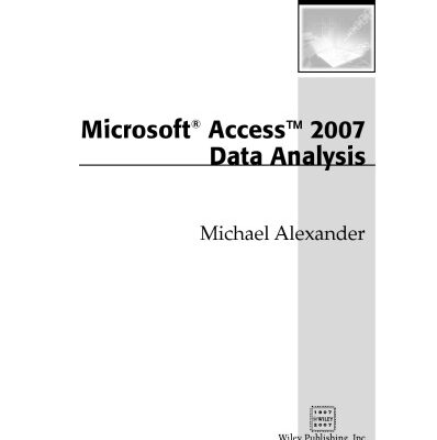خرید و دانلود نسخه کامل کتاب Microsoft Office Access 2007 Data Analysis